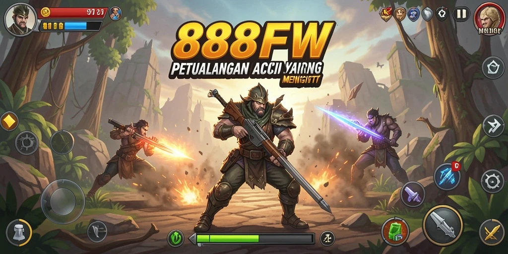 Tangkapan layar menunjukkan aksi mendebarkan dalam gameplay 888FW.