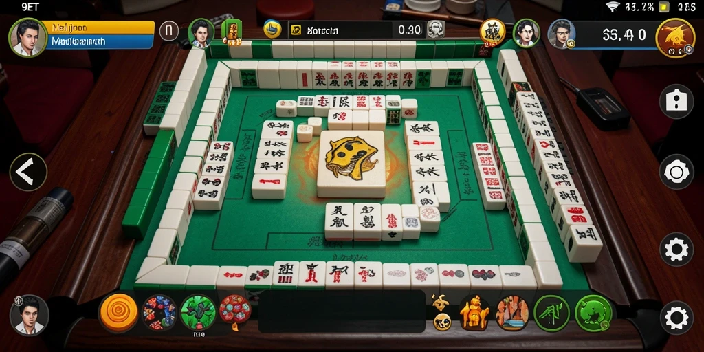 Gameplay menarik Mahjong di 9ET dengan desain grafis yang menarik.