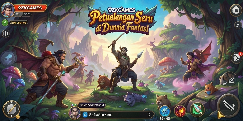 Tangkapan layar dari gameplay mendebarkan 9ZKGAMES yang penuh petualangan.