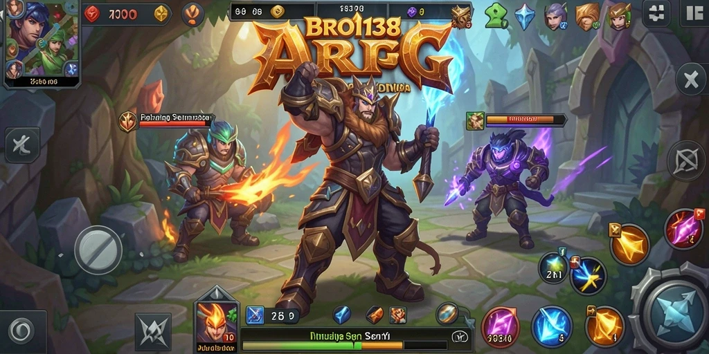 Tampilan seru gameplay petualangan ARPG di BRO138.