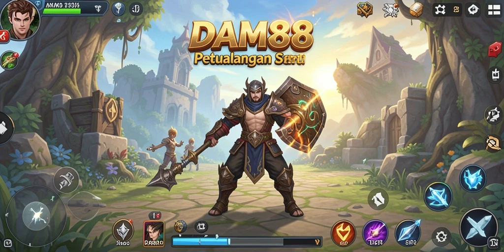 Tampilan gameplay RPG yang atraktif dalam DAM88.