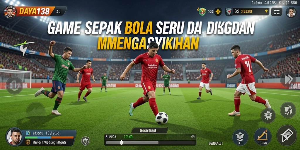 Tampilan menarik dari gameplay sepak bola DAYA138.