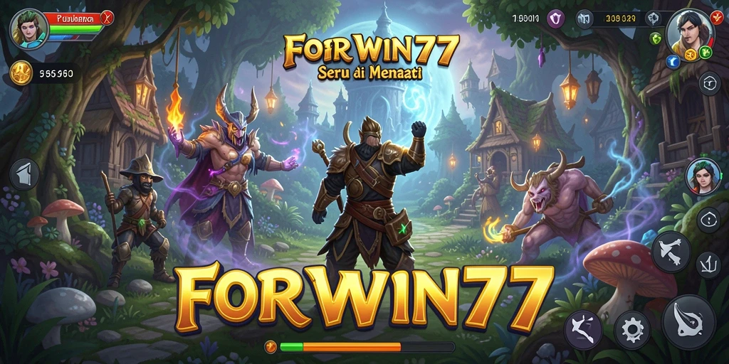 Menampilkan gameplay seru di dunia petualangan FORWIN77.