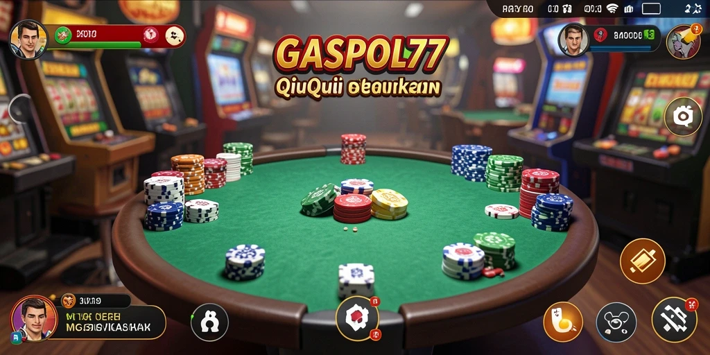 Tampilan gameplay seru dalam permainan QiuQiu GASPOL77.