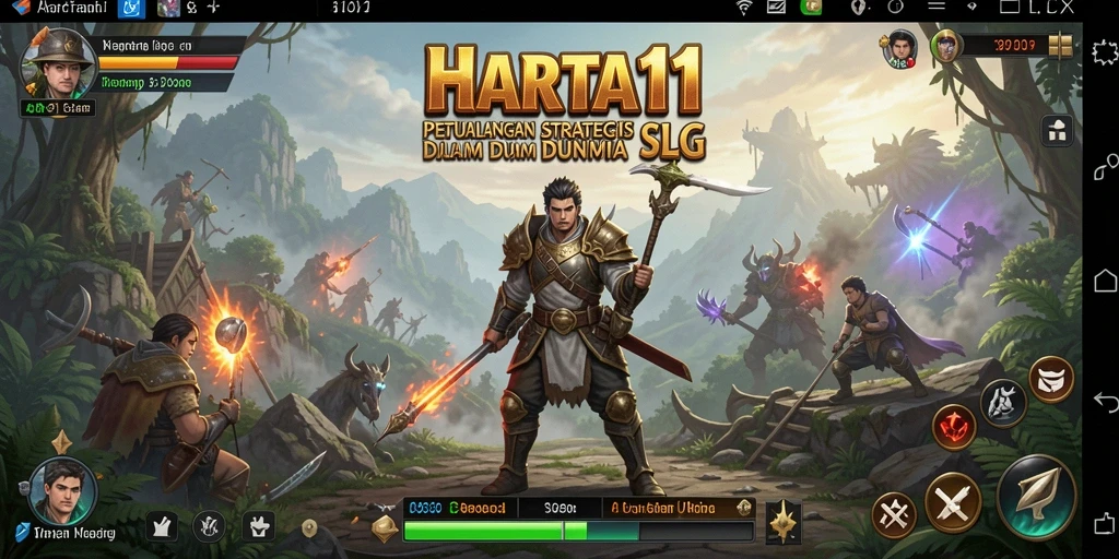 Tangkapan layar HARTA11 yang menunjukkan pertarungan strategis yang mengasyikkan.