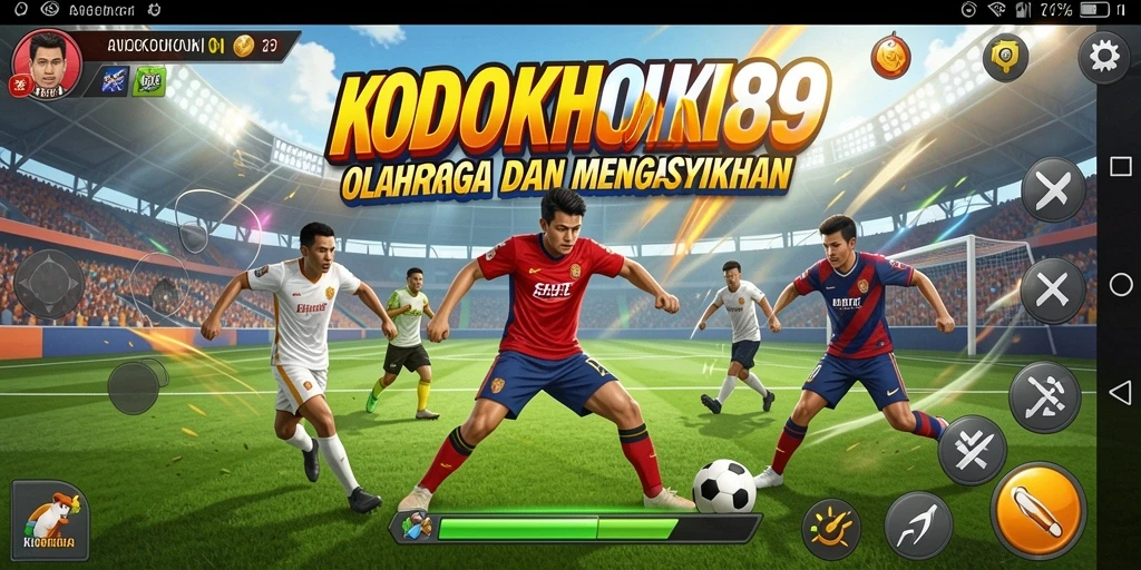 Screenshot gameplay KODOKHOKI889 yang penuh aksi olahraga.