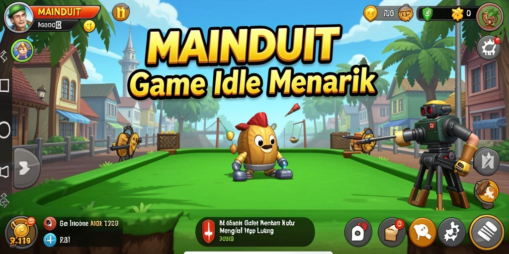 Tampilan gameplay MAINDUIT yang menarik dan adiktif.