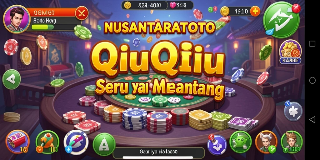 Screenshot gameplay QiuQiu yang menarik dan mendebarkan.