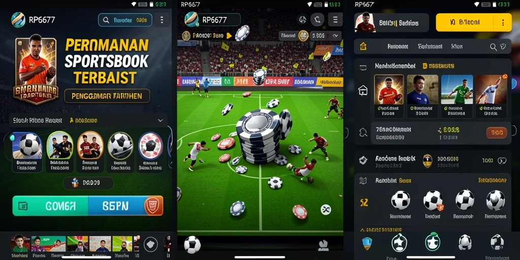 Tampilan gameplay RP6677 yang menarik saat memasang taruhan.